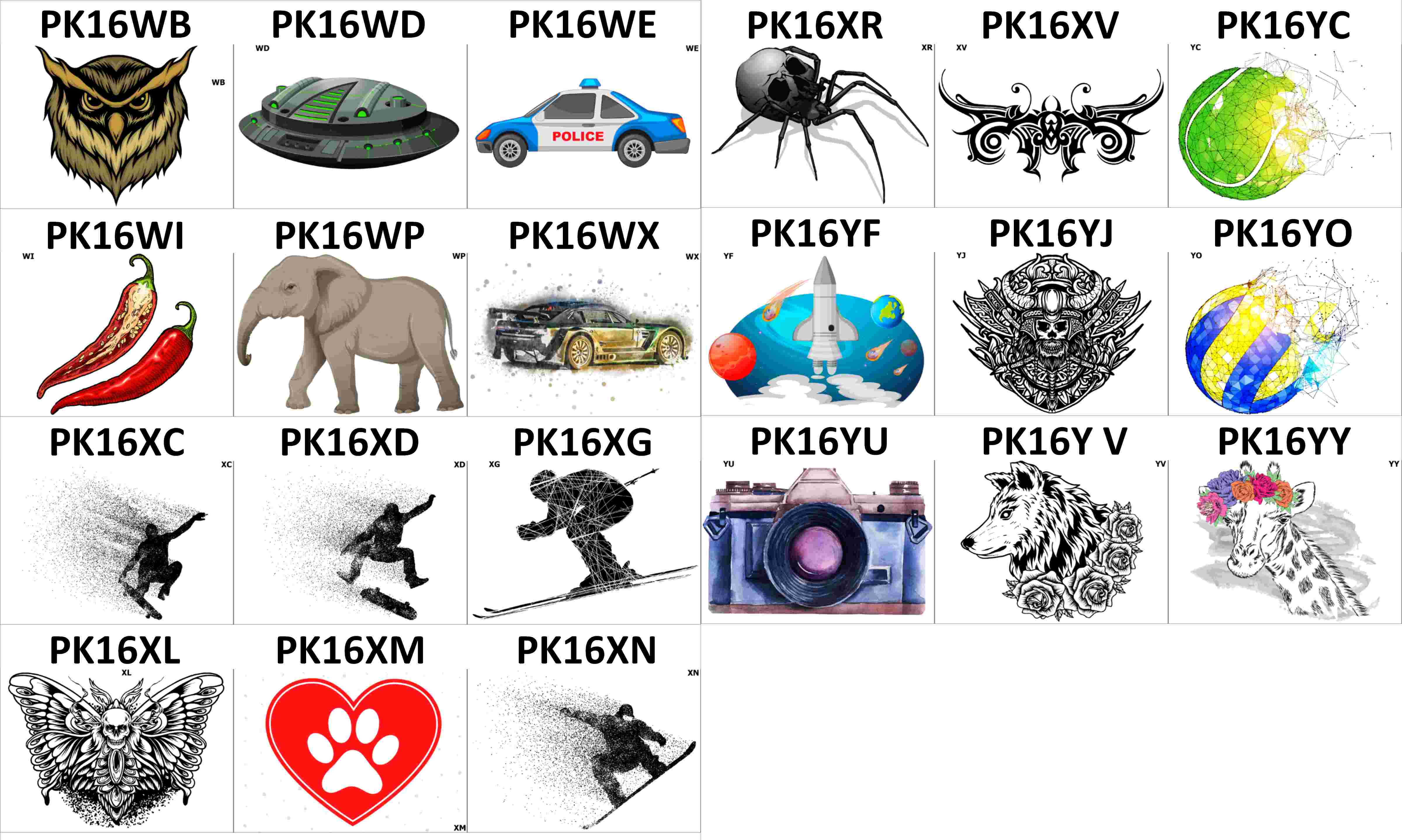 Tatuaze tymczasowe B2B